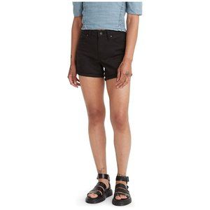 NWT-Levi's Women's Mid Length Shorts, Black And Black, 31